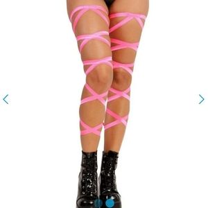 iheartraves Leg Wraps - Hot Pink